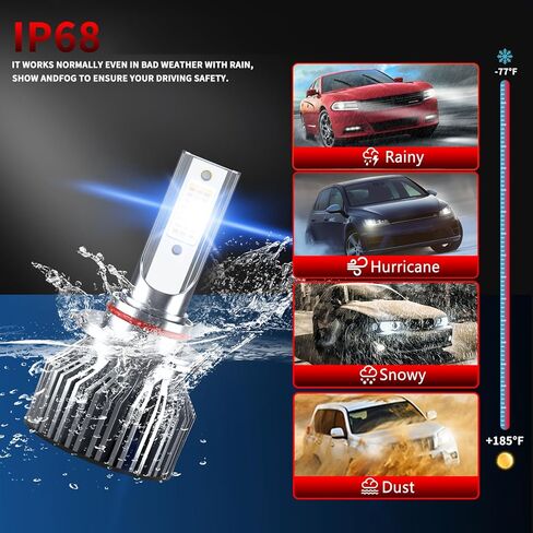 Long Short Beam Fog Light Light Packbo Pack Pack For Ford Escape 2017 2018 2019 2020 2021 2022 2023 Driving Light ، 6500K White Car Lamp Plb ، Pluge and Play ، IP68 Pack-6 in Saudi Arabia