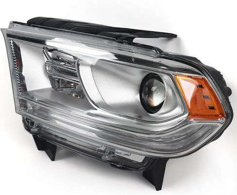 مجموعة مصباح Halogen Fione Halogen متوافق مع Dodge Durango 2014-2020 المصابيح الأمامية للكروم الإسكان بدون LED DRL Projector Side RISE RH in Saudi Arabia