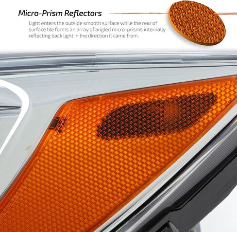 AKKON - FIT 2011-2014 Chrysler 200 [نوع الهالوجين] جهاز الإسقاط كروم تشغيل المصابيح الأمامية الجانب الأيمن مع LED DRL Running in Saudi Arabia