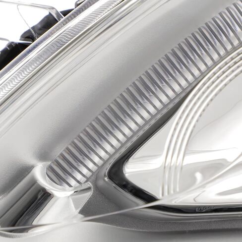 AKKON - FIT 2011-2014 Chrysler 200 [نوع الهالوجين] جهاز الإسقاط كروم تشغيل المصابيح الأمامية الجانب الأيمن مع LED DRL Running in Saudi Arabia