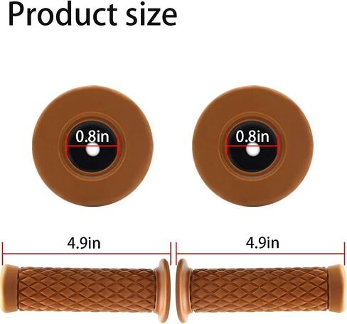 Belomi 7/8 "قبضة يد الدراجة النارية ، 2pcs 22mm 24mm مضادة للانزلاق مقودات مريحة السباق مريحة غطاء ، وملحقات حماية الدراجات النارية ، Universal for Ordroad ، الدراجة الترابية ، ATV (Black1) in Kuwait