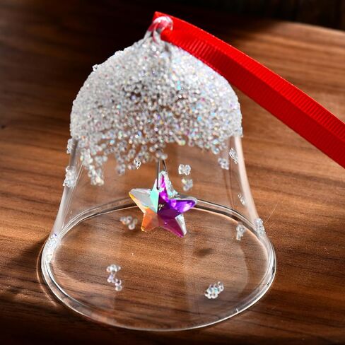 2025 Christmas Bell Ornaments, Annual Edition Bell Ornament,Christmas Tree Crystal Bell Ornament Wedding Anniversary Decoration in Saudi Arabia