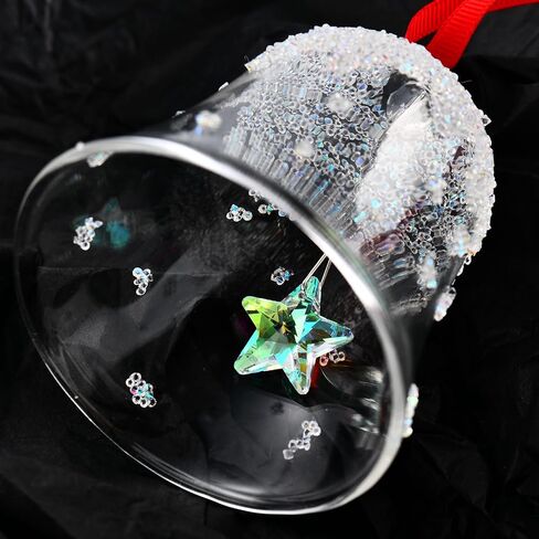2025 Christmas Bell Ornaments, Annual Edition Bell Ornament,Christmas Tree Crystal Bell Ornament Wedding Anniversary Decoration in Saudi Arabia