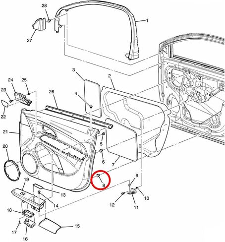 OAUTOO 25pcs Door Trim Panel Retainer Clip for GM 11610606 Encore CTS Cruze Sonic Volt Sierra 1500 in Saudi Arabia