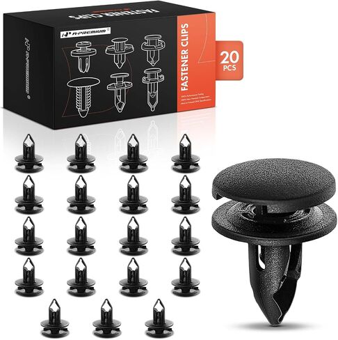 A-Premium 20pcs نايلون الجذع الجانبي المقطع المسمار المسمار المسمار متوافق مع هوندا سيفيك 2012-2015 ، اتفاق 2013-2017 ، HR-V 2016-2017 ، Insight 2012-2014 & Acura TLX 2015-2017 ، TSX ، ILX-7MM Hole in Kuwait