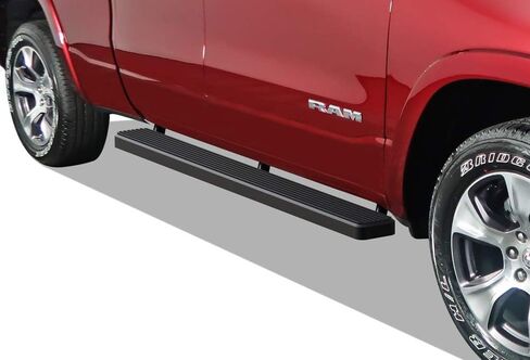 APS تشغيل لوحات 5 بوصات غير لامع أسود متوافق مع RAM 1500 2019-2025 Quad Cab لأسلوب الجسم الجديد فقط (استبعاد 19-24 RAM 1500 كلاسيكي) الفولاذ المقاوم للصدأ (NERF بارات الجانبية الجانبية القضبان) in Saudi Arabia