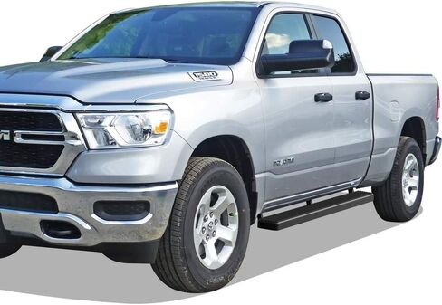 APS تشغيل لوحات 5 بوصات غير لامع أسود متوافق مع RAM 1500 2019-2025 Quad Cab لأسلوب الجسم الجديد فقط (استبعاد 19-24 RAM 1500 كلاسيكي) الفولاذ المقاوم للصدأ (NERF بارات الجانبية الجانبية القضبان) in Saudi Arabia