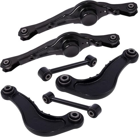 Tucarest 6PCS Suspension Kit (K642096 K642097 528-067) ذراع التحكم الخلفي يناسب 2007-2010 FO-RD EDGE ، 07 2008 2008 2010 LI-NCOLN MKX [LINK # 7T4Z5500A 7T4Z500AA 7T4Z5A649AA 522-024] in Saudi Arabia