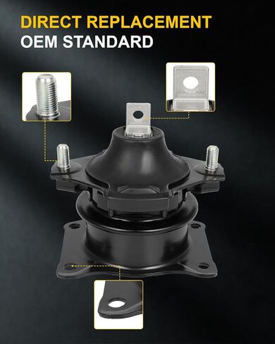 OCPTY 3PCS Front Rear Engine Motor Mount Kit Compatible for Honda Accord 2003-2007 & Acura TSX 2004-2005, 2.4L, Automatic Transmission # 50830SHJ305, 50820SDPA11 in Saudi Arabia