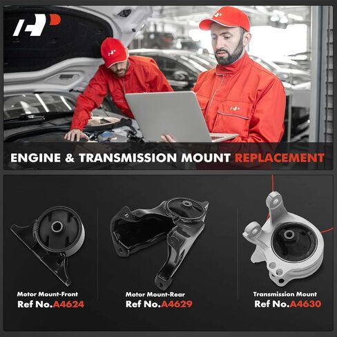 A-Premium 3PCS Engine Motor Mount and Transmission Mount Kit Compatible with Mitsubishi Galant 2004-2006, Endeavor 2004-2008/2010-2011, 3.8L, Automatic Transmission, Replace# MR589192, MN589192 in Saudi Arabia
