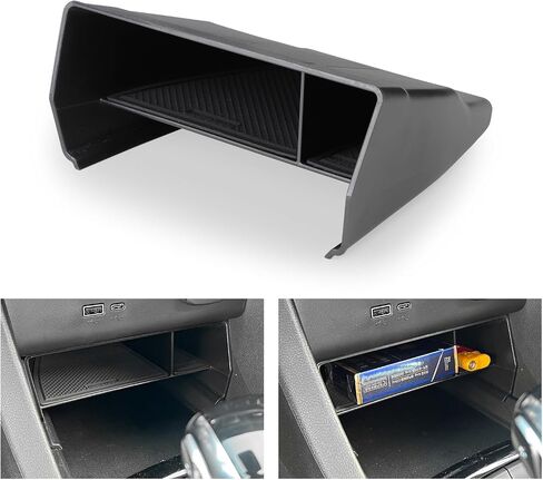 LUCKEASY for Buick Encore GX 2020-2024 2025 Center Console Storage Box Bilayer Space Center Console Small Organizer Black ABS Waterproof(Buick Encore GX CB) in Kuwait