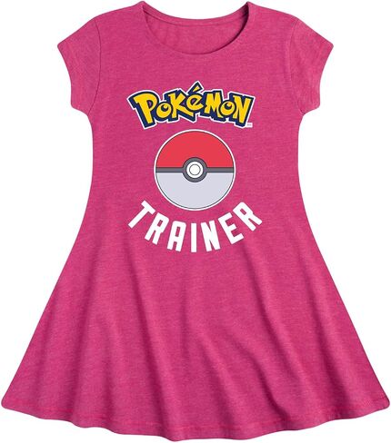 HYBRID APPAREL - Pokémon - Pokémon Trainer Pokeball Logo - Youth Girls Fit and Flare Dress in Saudi Arabia