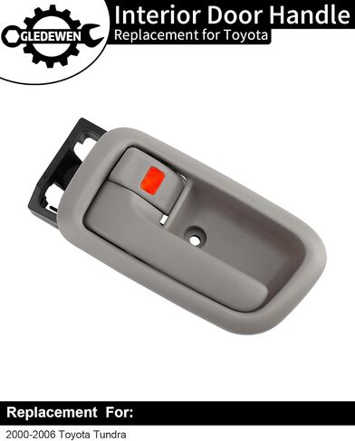 Gledewen Interior Door Handles W/Bezel (Pair), Compatible with Toyota Tundra 2000-2006, Beige, Front Left Driver & Right Passenger, 692050C010B1,692060C010B1 Inside Handle Door Part in Saudi Arabia