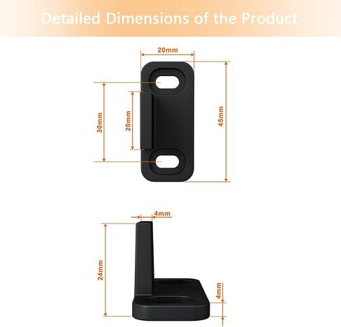 Sliding Barn Door Floor Guide, Aluminum T-Guide, Floor Mounted Bottom Guides， Heavy Duty Barn Door Hardware Adjustable for Sliding Closet Doors，Silver(4PK) in Saudi Arabia