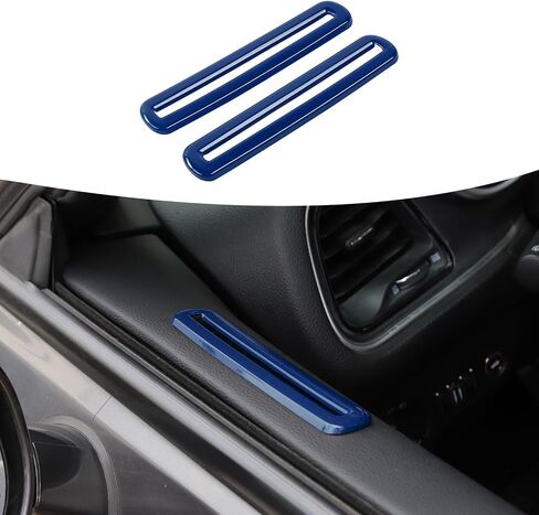 for Challenger Door Air Vent Trim, Door AC Air Conditioner Outlet Vent Cover Ring Compatible with 2015-2023 Dodge Challenger Interior Accessories, Orange in Saudi Arabia