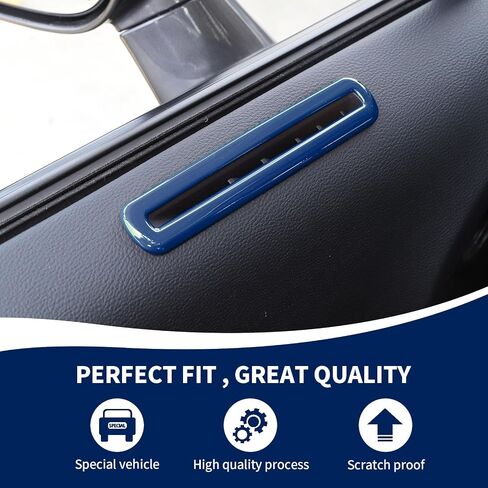 for Challenger Door Air Vent Trim, Door AC Air Conditioner Outlet Vent Cover Ring Compatible with 2015-2023 Dodge Challenger Interior Accessories, Orange in Saudi Arabia