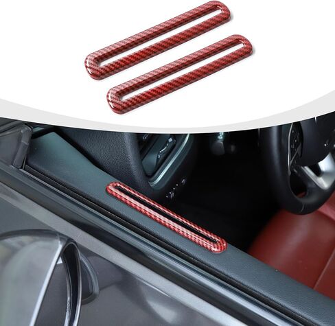 for Challenger Door Air Vent Trim, Door AC Air Conditioner Outlet Vent Cover Ring Compatible with 2015-2023 Dodge Challenger Interior Accessories, Orange in Saudi Arabia
