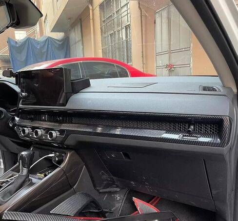 ملحقات السيارات تناسب Honda CR-V CRV 2023 2024 Inner Dashboard Center Console AC Air Vent Cover Cover Trim Glossy Black 2 PC in Kuwait