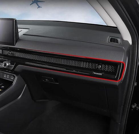 ملحقات السيارات تناسب Honda CR-V CRV 2023 2024 Inner Dashboard Center Console AC Air Vent Cover Cover Trim Glossy Black 2 PC in Kuwait