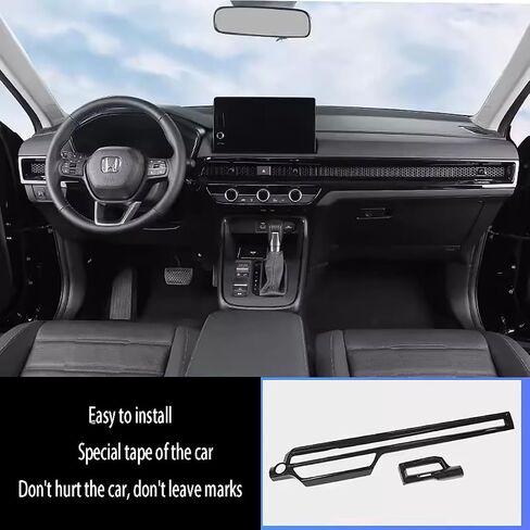 ملحقات السيارات تناسب Honda CR-V CRV 2023 2024 Inner Dashboard Center Console AC Air Vent Cover Cover Trim Glossy Black 2 PC in Kuwait