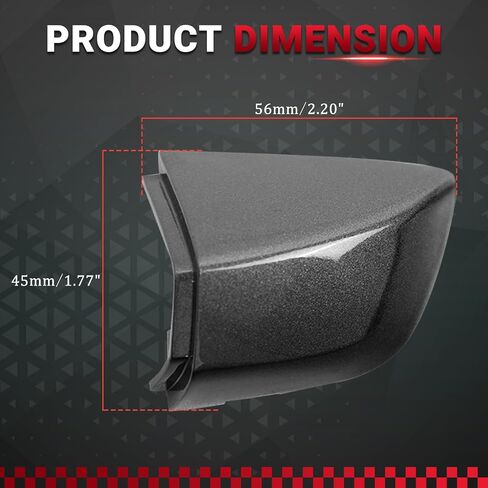 Door Handle Cover Compatible with Volkswagen Golf 2010-2014/Golf R 2.0L 2012-2013/Passat 2012-2019 Replace for P/N 1K8837879 1K8-837-879-GR-U - Gray in Kuwait