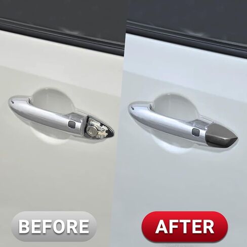 Door Handle Cover Compatible with Volkswagen Golf 2010-2014/Golf R 2.0L 2012-2013/Passat 2012-2019 Replace for P/N 1K8837879 1K8-837-879-GR-U - Gray in Kuwait