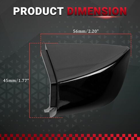 Door Handle Cover Compatible with Volkswagen Golf 2010-2014/Golf R 2.0L 2012-2013/Passat 2012-2019 Replace for P/N 1K8837879 1K8-837-879-GR-U - Gray in Saudi Arabia
