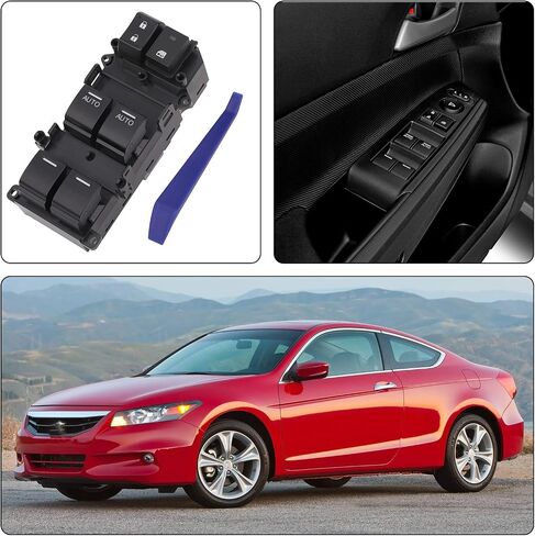 زر التحكم في تبديل النافذة الرئيسية متوافق مع Honda Accord EX/EX-L 2008-2012 ، استبدال OEM 35750-SZA-A31 Auto White Light in Saudi Arabia