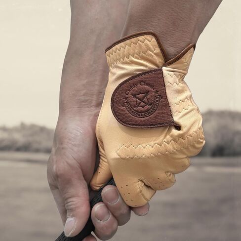 Caddie Classic High-End Vintage Men's Golf Gloves | Solely Crafted with AAA Cabretta Leather | Long-Lasting Durability with Comfortable & Soft Feeling | Golf Glove for Men in Saudi Arabia