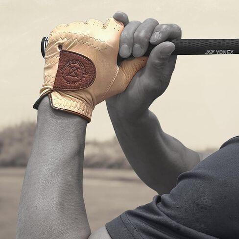 Caddie Classic High-End Vintage Men's Golf Gloves | Solely Crafted with AAA Cabretta Leather | Long-Lasting Durability with Comfortable & Soft Feeling | Golf Glove for Men in Saudi Arabia
