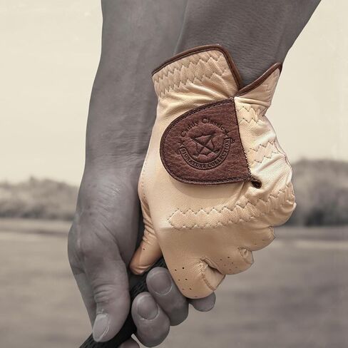 Caddie Classic High-End Vintage Men's Golf Gloves | Solely Crafted with AAA Cabretta Leather | Long-Lasting Durability with Comfortable & Soft Feeling | Golf Glove for Men in Saudi Arabia
