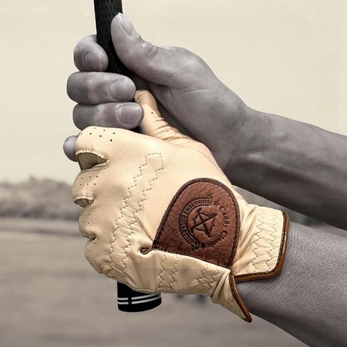 Caddie Classic High-End Vintage Men's Golf Gloves | Solely Crafted with AAA Cabretta Leather | Long-Lasting Durability with Comfortable & Soft Feeling | Golf Glove for Men in Saudi Arabia