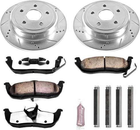 Power Stop K2221-36 Rear Z36 Truck & Tow Brake Kit, Carbon Fiber Ceramic Brake Pads and Drilled/Slotted Brake Rotors in Saudi Arabia
