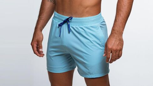 Rounderbum Mens Swimwear | Beach Shorts | Padded Technology | Quick Dry | Drawstring | Bathing Suits | Swim Shorts | Palm Green | Large in Saudi Arabia
