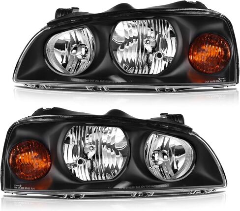 مجموعة المصابيح الأمامية لـ Hyundai Elantra 2004-2006 Black Housing Amber Refferect in Saudi Arabia