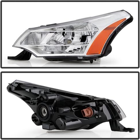 ACANII - For 2008-2011 Ford Focus S SE SES SEL Coupe/Sedan OE Style Chrome Headlights Headlamps Assembly Set Left+Right in Saudi Arabia