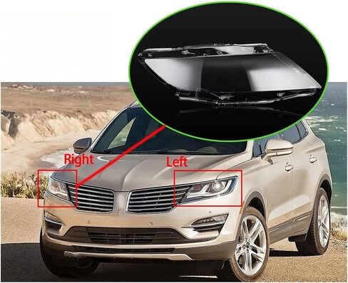 Headlight Housing Compatible For Lincoln MKC 2013-2017 Car Front Headlamp Lens Shell Transparent Lampshade Waterproof Lens Headlight Cover Car Accessories(Right) in Saudi Arabia