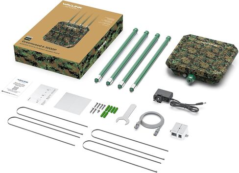 نقطة وصول لاسلكية WAVLINK خارجية واي فاي 6، AX1800 WiFi 6 موسع طويل المدى، يدعم PoE النشط، هوائيات 4x8dBi، يعمل مع Starlink/مكرر/جهاز التوجيه، IP67، ما يصل إلى 128 جهازًا للمزرعة، الفناء، RV، المخيم in Kuwait