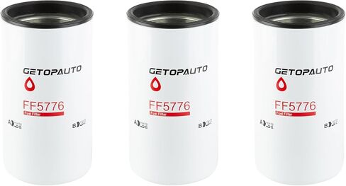 FF5776 Fuel Filter Compatible with Cummins Engines ISX15 2010 ISX 15L and 16L, 2010 ISX 11.9L QSX Replaces FF5776 2864993 2893612 3685306 4331007(set of 3) in Saudi Arabia