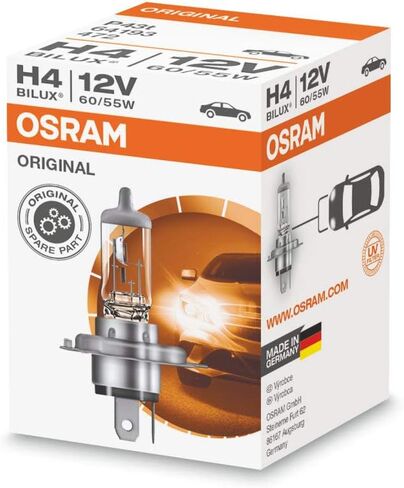 Original Osram BILUX H4 Halogen Light Car Light Made in Germany 60/55W in Saudi Arabia