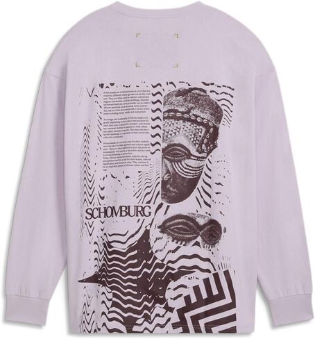 PUMA MENS نحن أساطير الرسوم البيانية رقبة طويلة الأكمام X Schomburg قمم غير رسمية - الأرجواني - الحجم م in Saudi Arabia