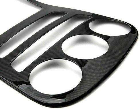 x xotic tech Center Console Gear Shift Panel Frame Cover Trim, Carbon Fiber Pattern, Compatible with Mercedes Benz C Class W205 2019-2021, GLC Class X253 2019-2022 (Without Clock) in Saudi Arabia