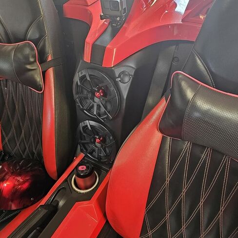 KUAFU Waterfall Speaker Pod Compatible with 2015-2019 Polaris Slingshot All Models Center Console Dual 6.5" Speaker Cover in Saudi Arabia