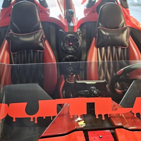 KUAFU Waterfall Speaker Pod Compatible with 2015-2019 Polaris Slingshot All Models Center Console Dual 6.5" Speaker Cover in Saudi Arabia