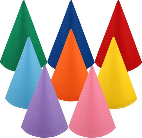 8 Packs Halloween Gnome Hats Felt Dwarf Cone Hats Colorful Elf Hat for Unisex Adults Teens Halloween Gnome Hat Crayon Accessory for Halloweens Christmas Costume Accessory Party Supplies in Saudi Arabia
