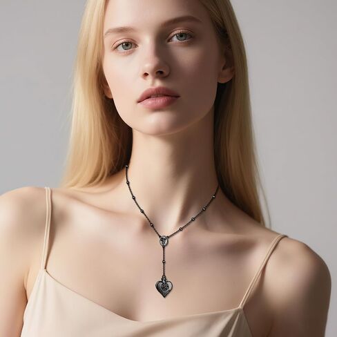 TIGER RIDER Sterling Silver LDR Stash Snuffle Spoon Gold/Black/White Gold/Rose Gold Necklace Hidden Scoop Rosary Chain Rose and Snake Pendant in Saudi Arabia