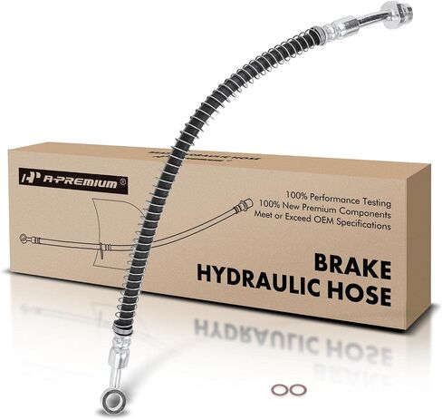 A-Premium Front Passenger Brake Hydraulic Hose Compatible with Hyundai Models - Santa Fe 2007 2008 2009 - Replace# 587320W000 in Saudi Arabia