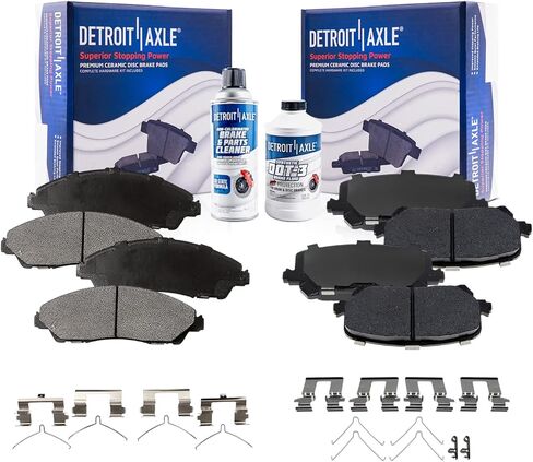 Detroit Axle-منصات الفرامل لعام 2016-2021 هوندا Pilot ، 2014-2016 Acura MDX ، 2017-2020 Ridgeline ، منصات الفرامل الأمامية والخلفية مع استبدال الأجهزة in Saudi Arabia