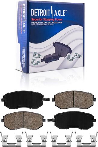 Detroit Axle - Brake Pads Kit for Scion FR-S BRZ Forester Legacy Outback Impreza XV Crosstrek, 4 Front and Rear Ceramic Brake Pads w/Hardware Replacement in Saudi Arabia