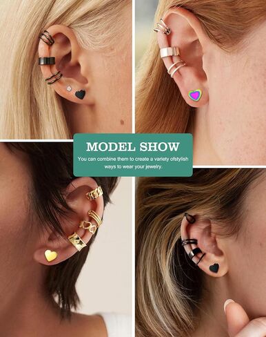 Stainless Steel Tiny Love Heart Button Stud Post Earrings for women earrings studs Dainty Simple hypoallergenic earring in Kuwait